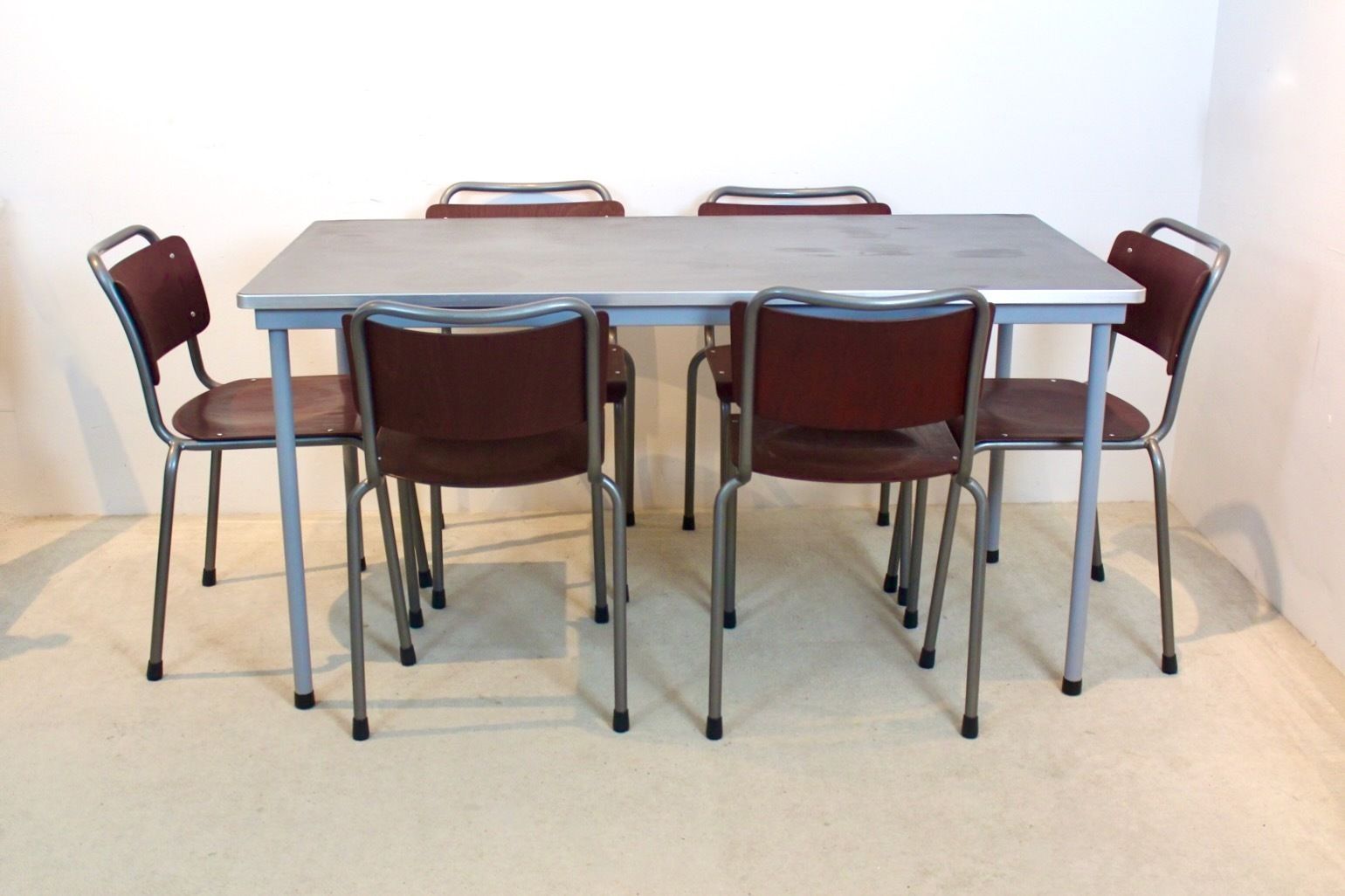 W.H. Gispen Th Delft Dining Table The Netherlands 1950s photo furniture