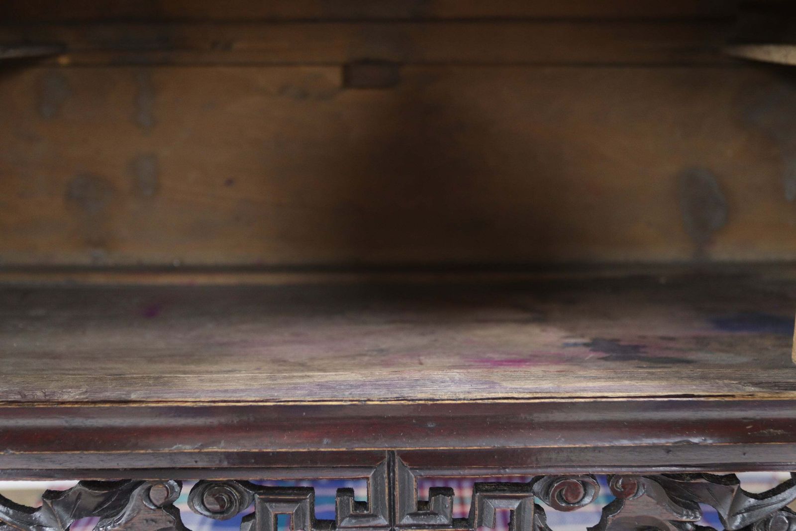 Late 19th Century Chinese Hand Carved Lady's Cabinet photo for sale