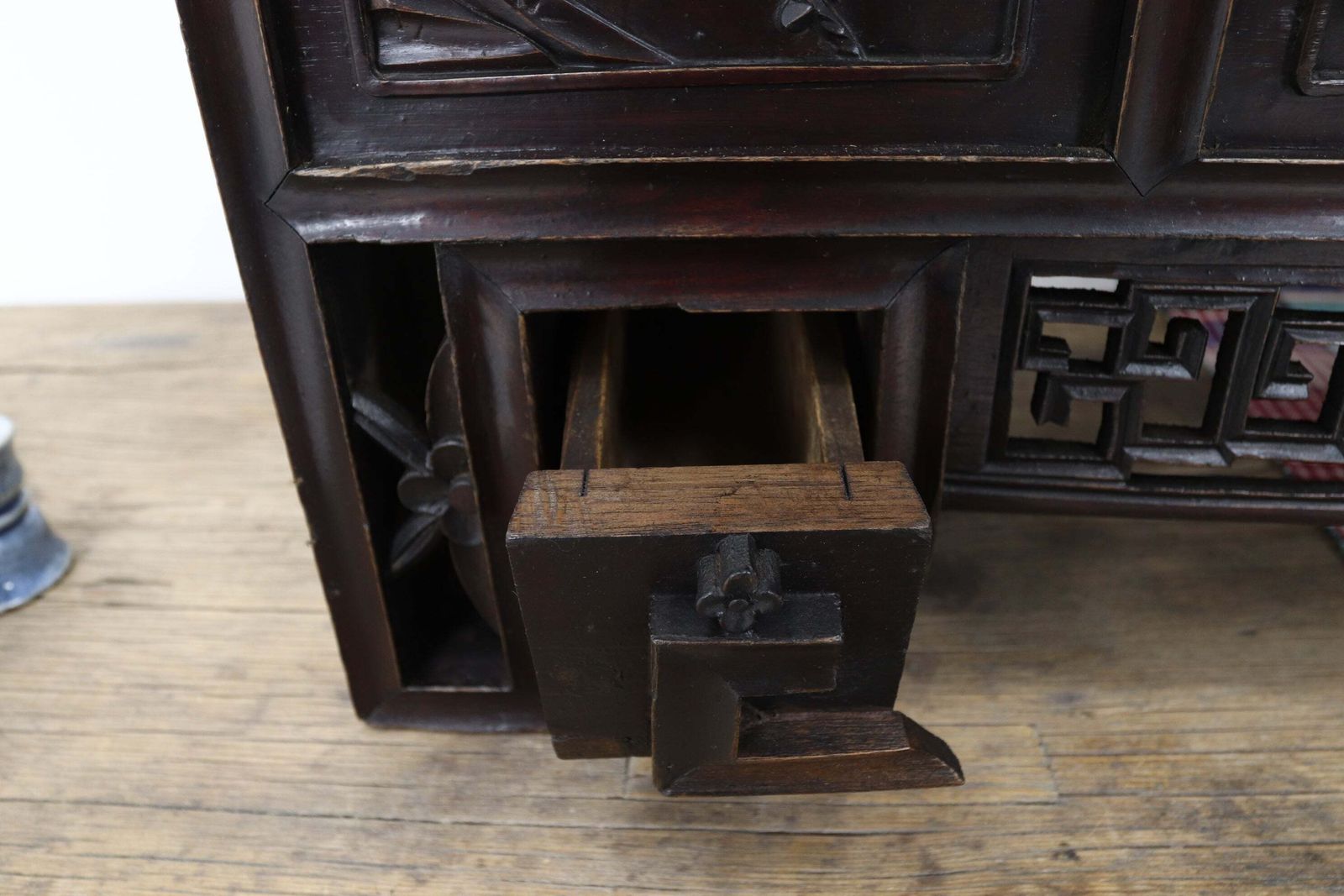 photo furniture Late 19th Century Chinese Hand Carved Lady's Cabinet