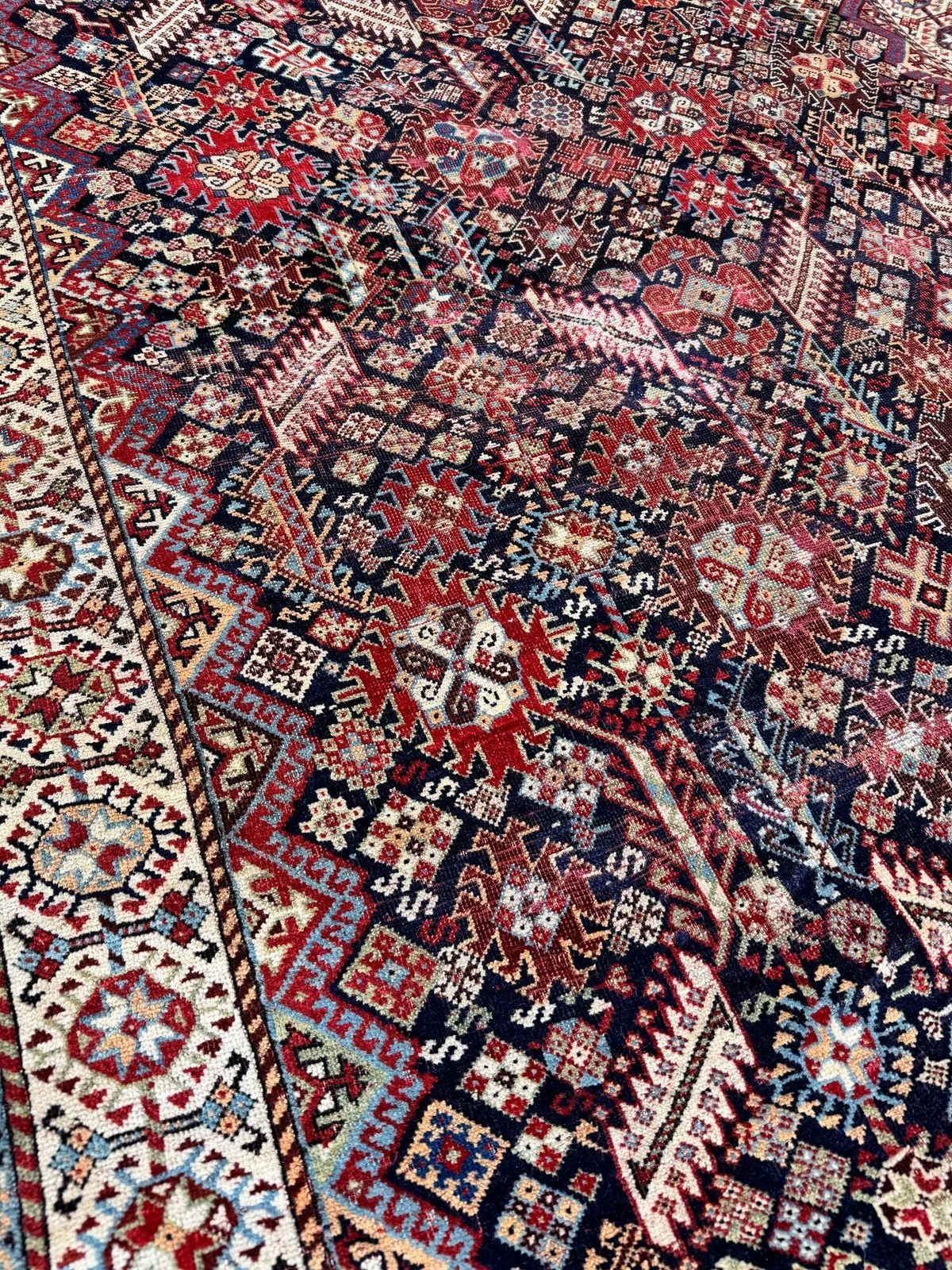 2200.0 Antique Tribal Shekarlu Rug 1.97m X 1.26m photo
