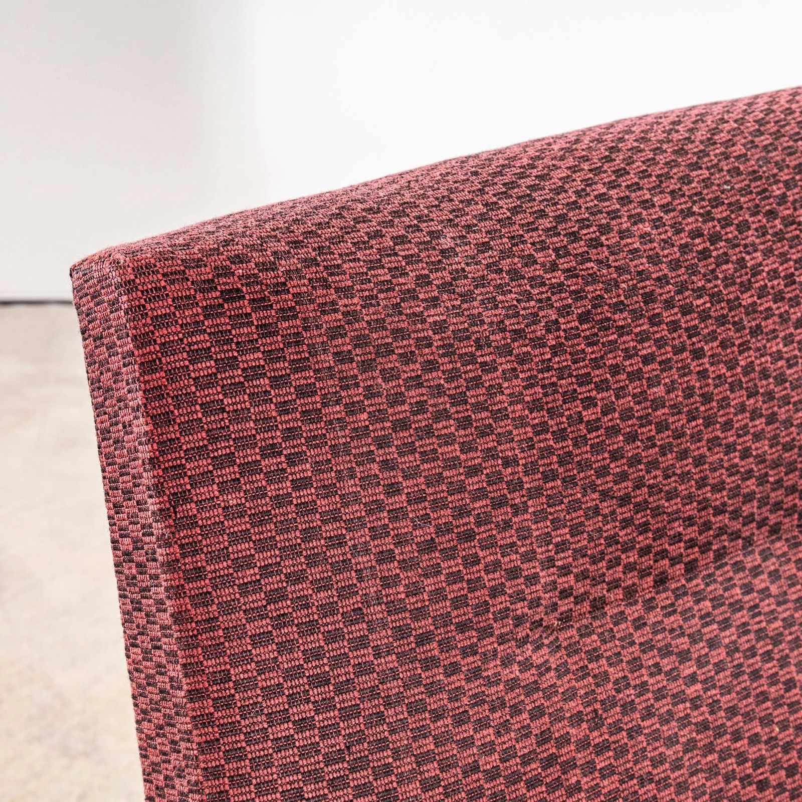 1950’s Jaroslav šmídek Original Armchairs In A Geometric Aubergine Jacquard – Sprung Seat photo buy