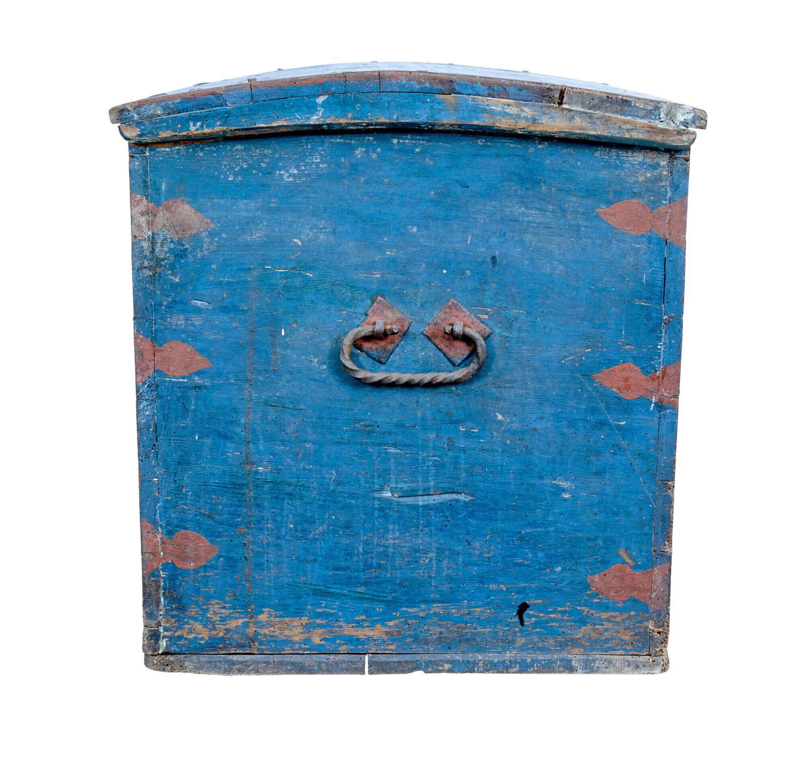 Mid 19th Century Swedish Folk Art Hand Painted Pine Coffer photo vinterior