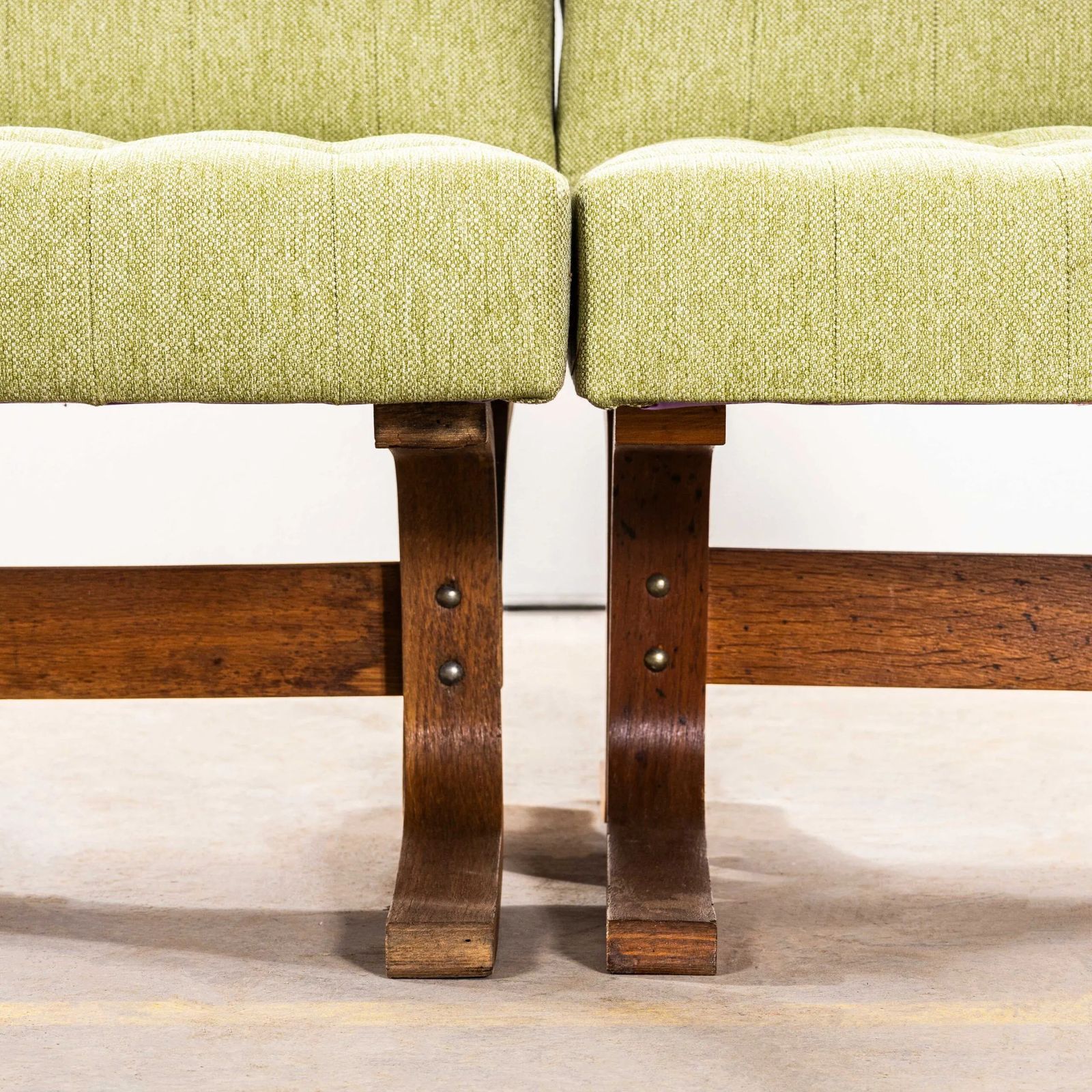 1970’s Ludvik Volak Sea Green Reupholstered Bratislava Side Chairs photo 750.0