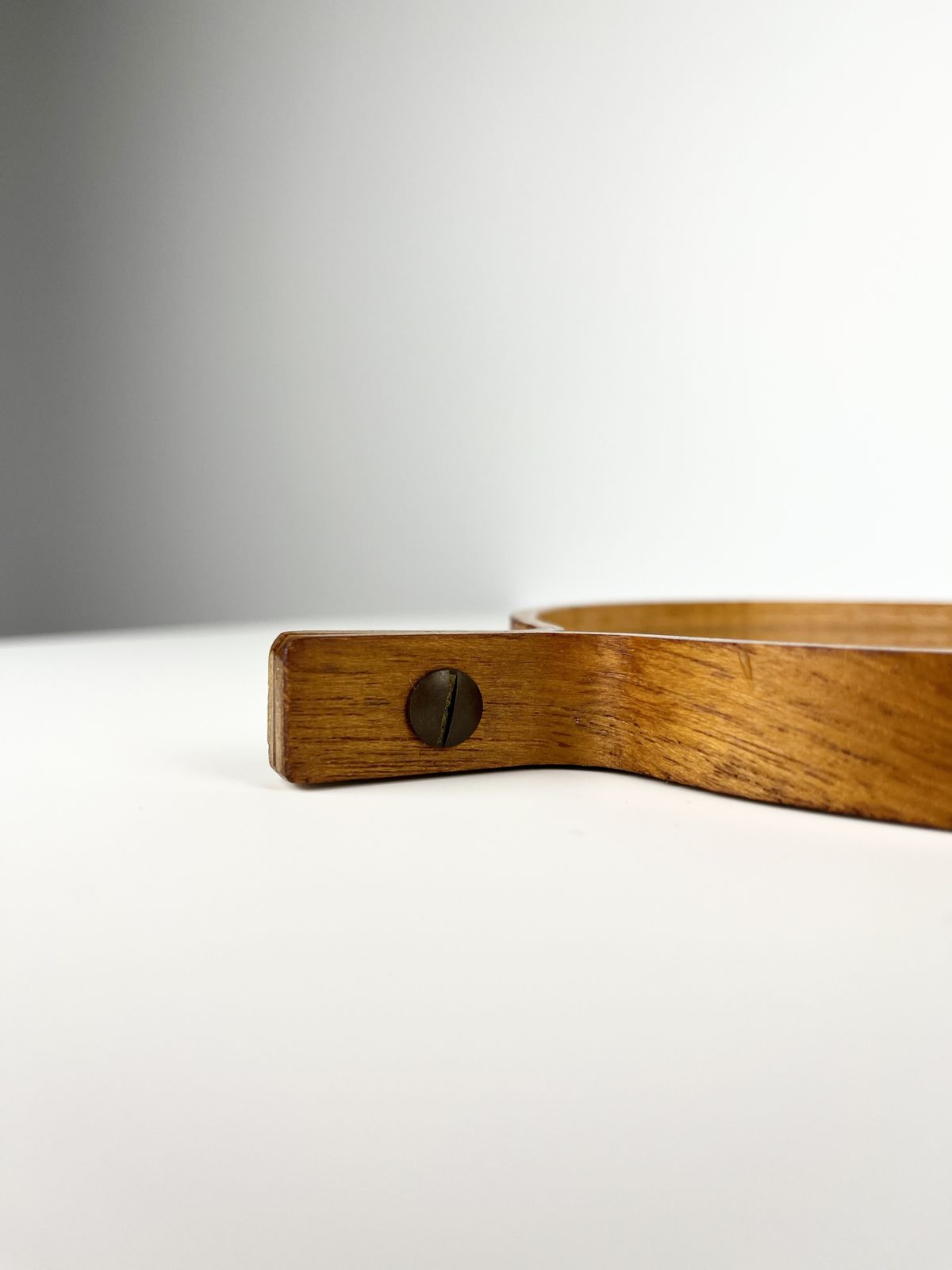 photo furniture Bech & Starup Bent Plywood Hand Mirror, Danish 1960s