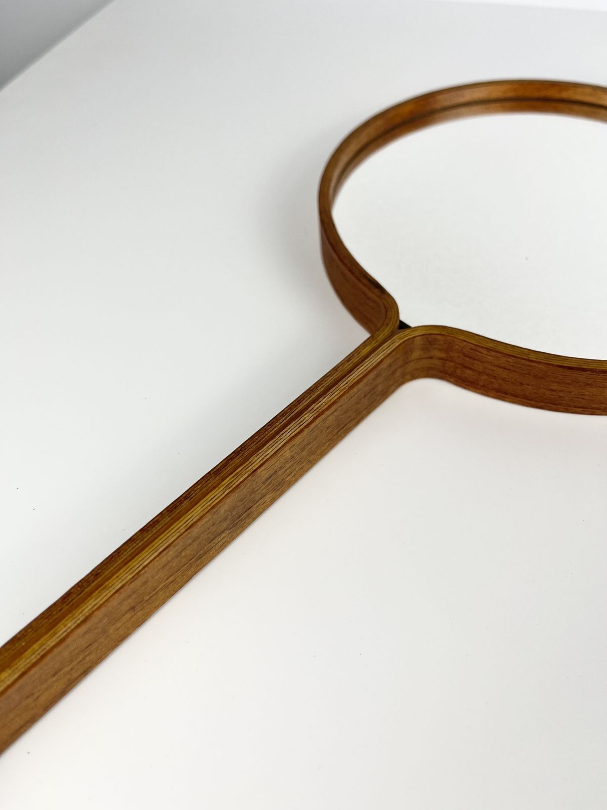 photo buy Bech & Starup Bent Plywood Hand Mirror, Danish 1960s