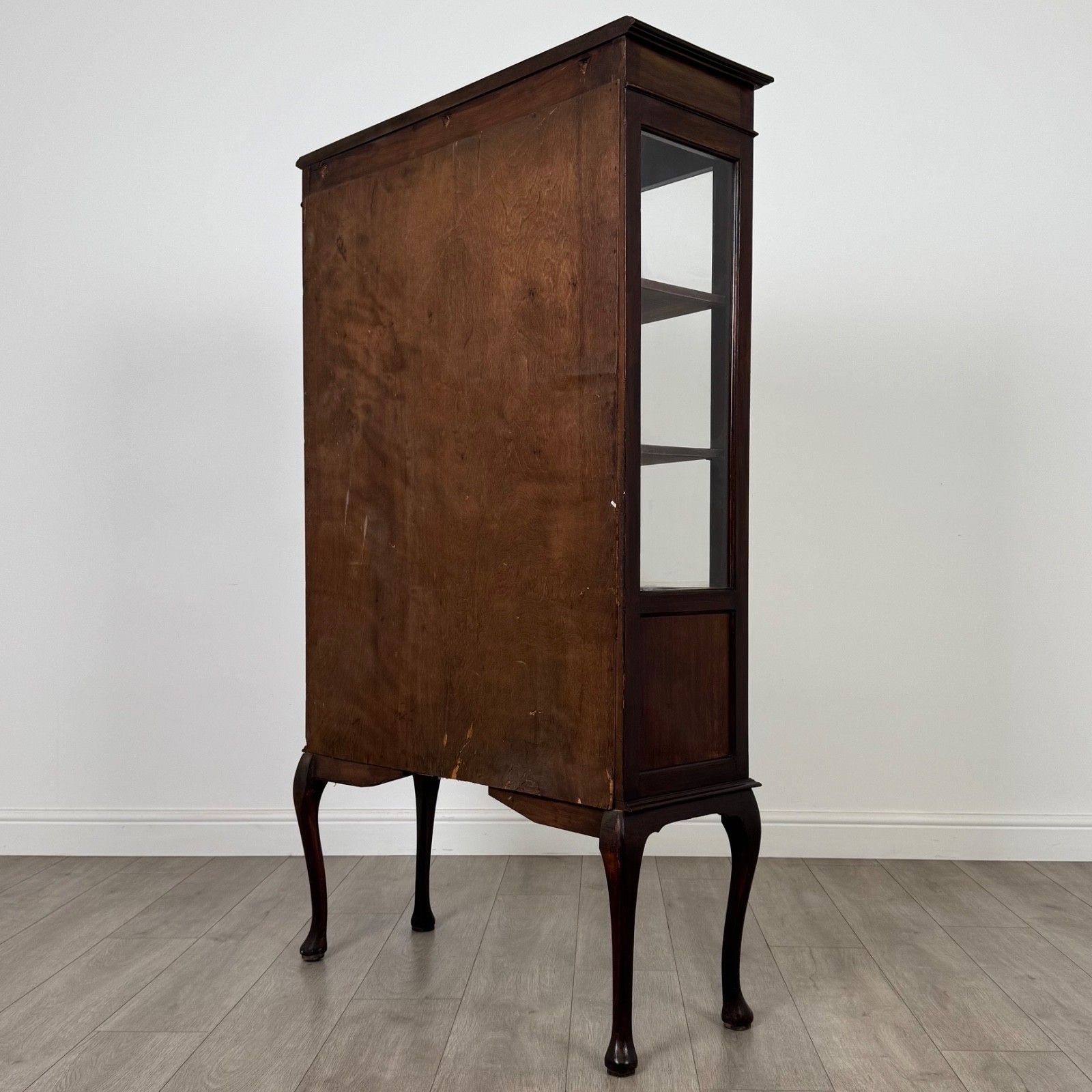 Antique 20th Century Glazed Display Cabinet In Mahogany photo vintage
