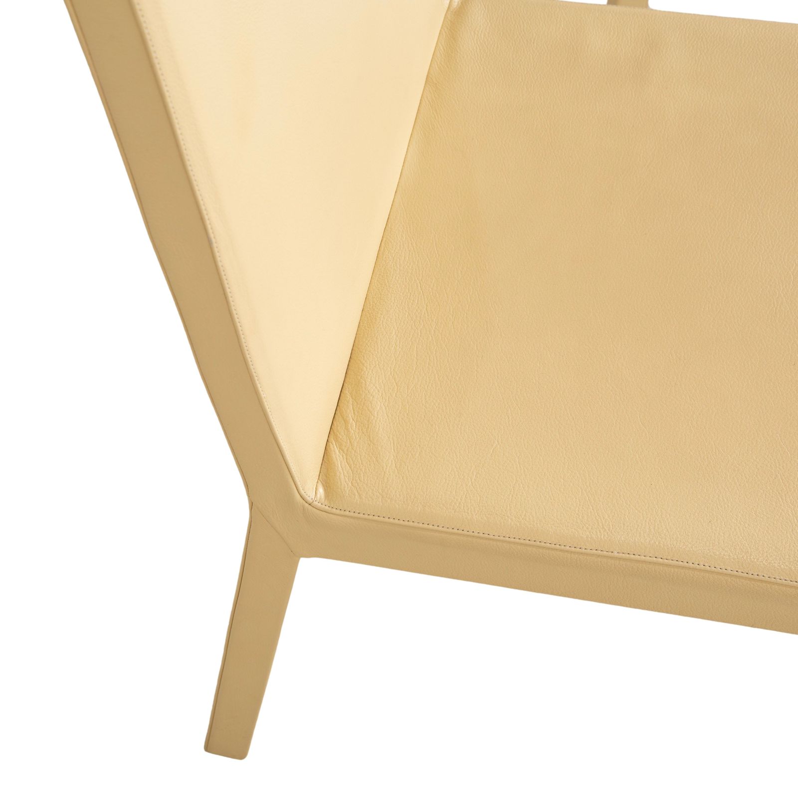 Lot de 4 chaises Cattelan Italia en cuir, crème ivoire beurre jaune photo 1117.0