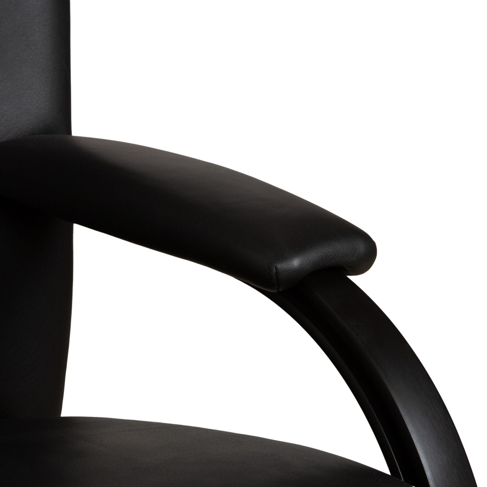 Fauteuil Wk Wohnen Spot 698 en cuir noir, fonction manuelle photo buy