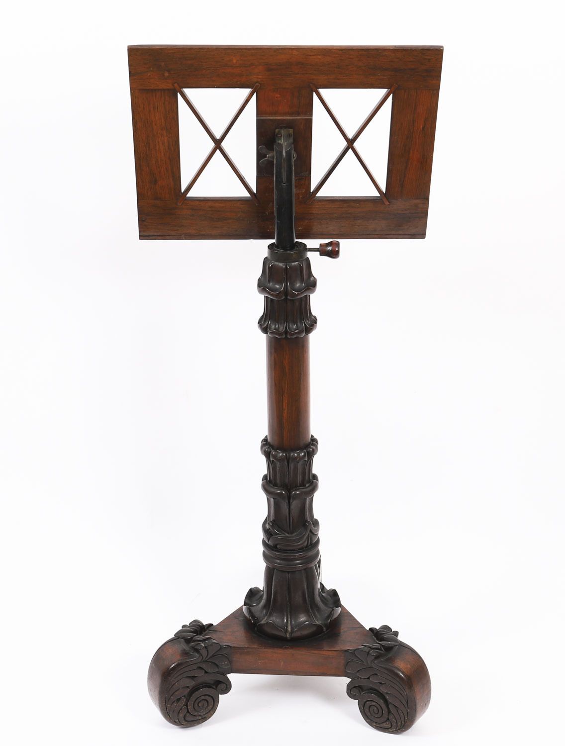 photo for sale Antique William IV Gonçalo Alves Tripod Music Stand C.1830 19th Century