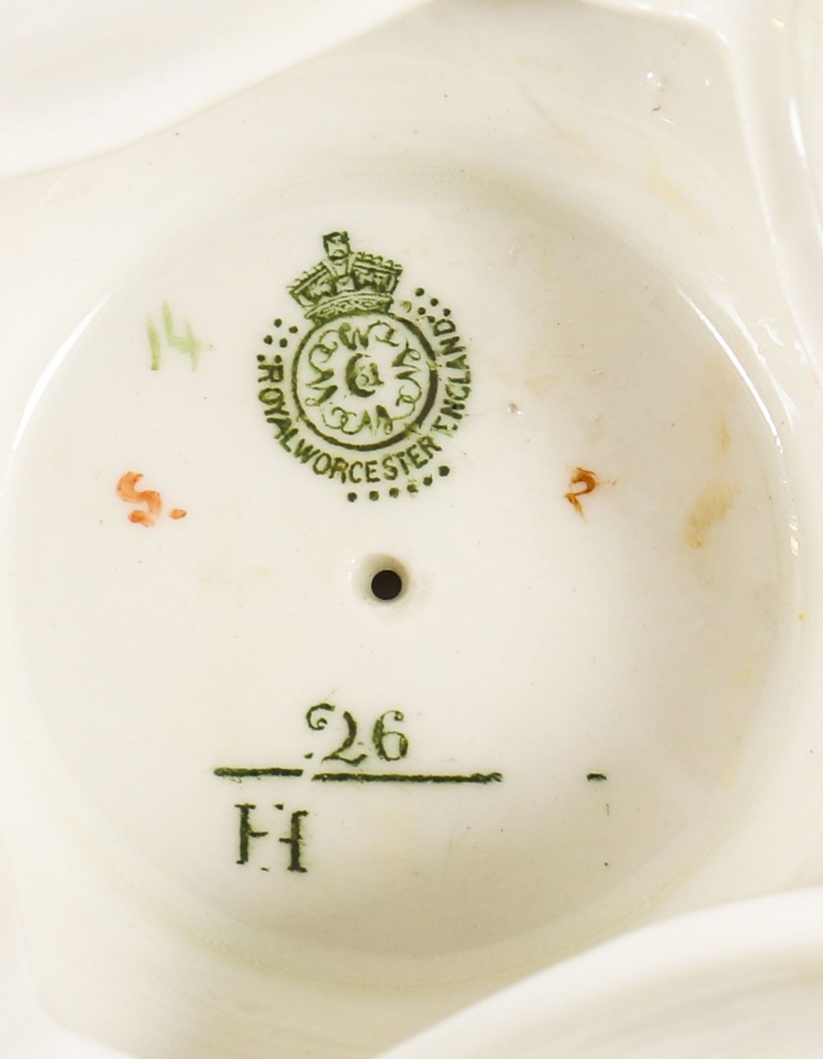 Home Decor Antique Royal Worcester Ovoid Porcelain Vase Dated 1909 19th C photo