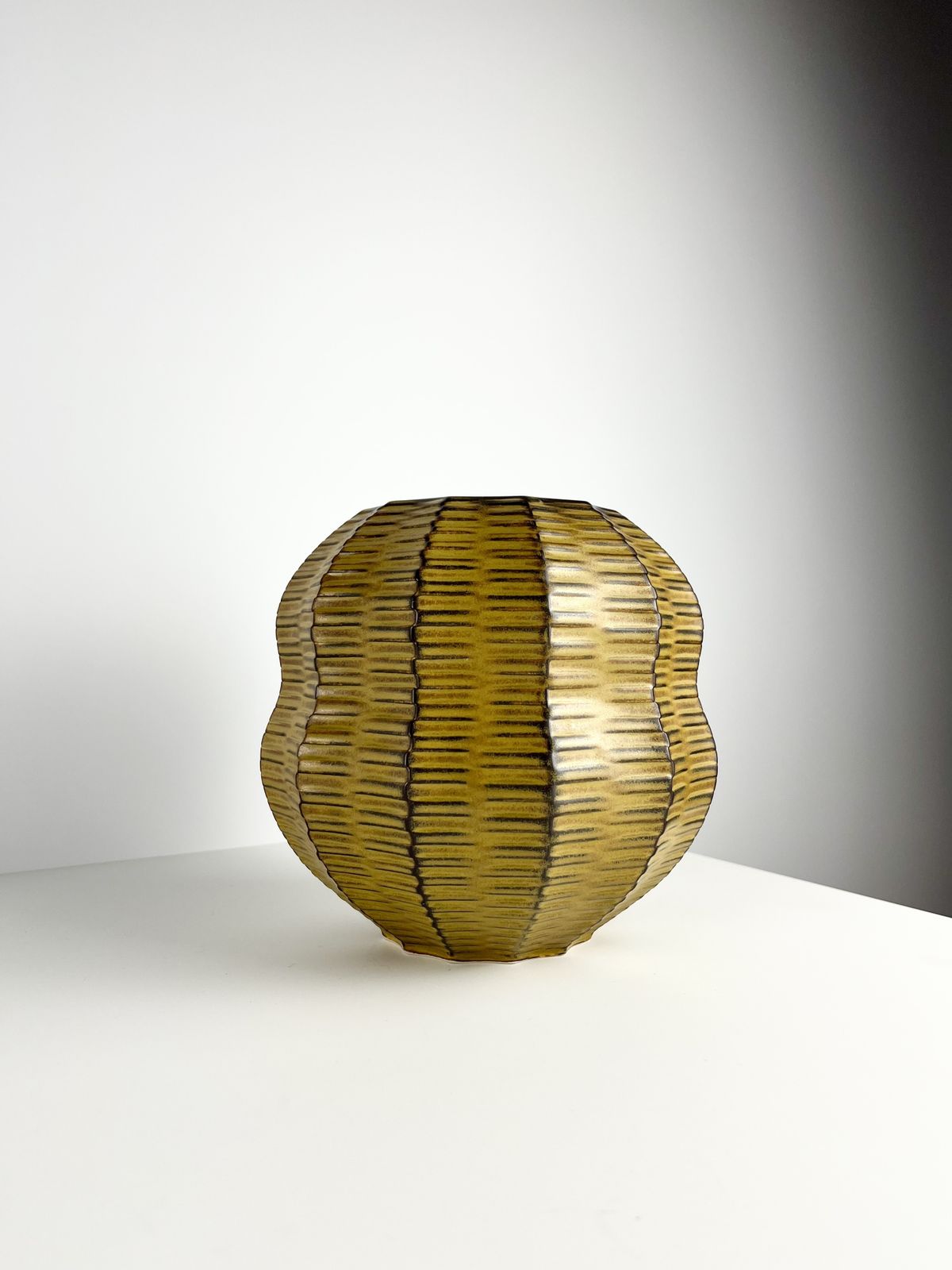 Heinrich Fuchs For Luisenburg Keramik ‘Calabash’ Vase, Germany 1970s photo for sale