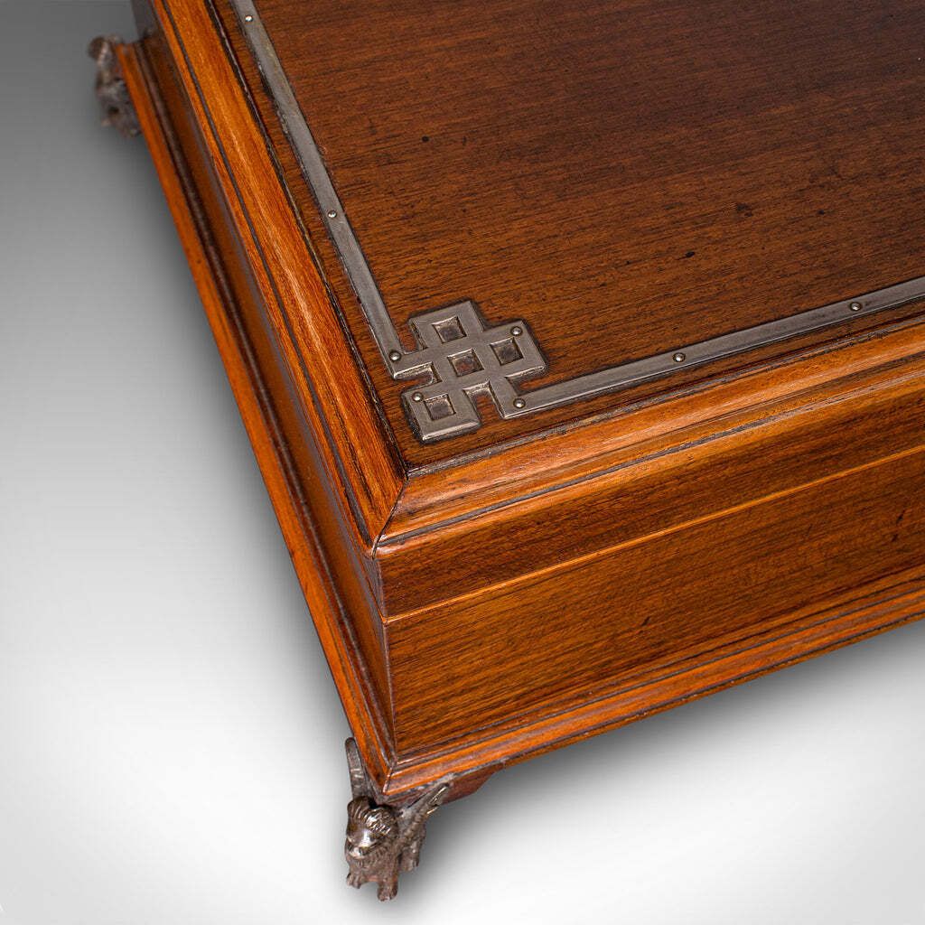 photo furniture Antique Presentation Insignia Box, Italian, Campaign Chest, Victorian, C.1900