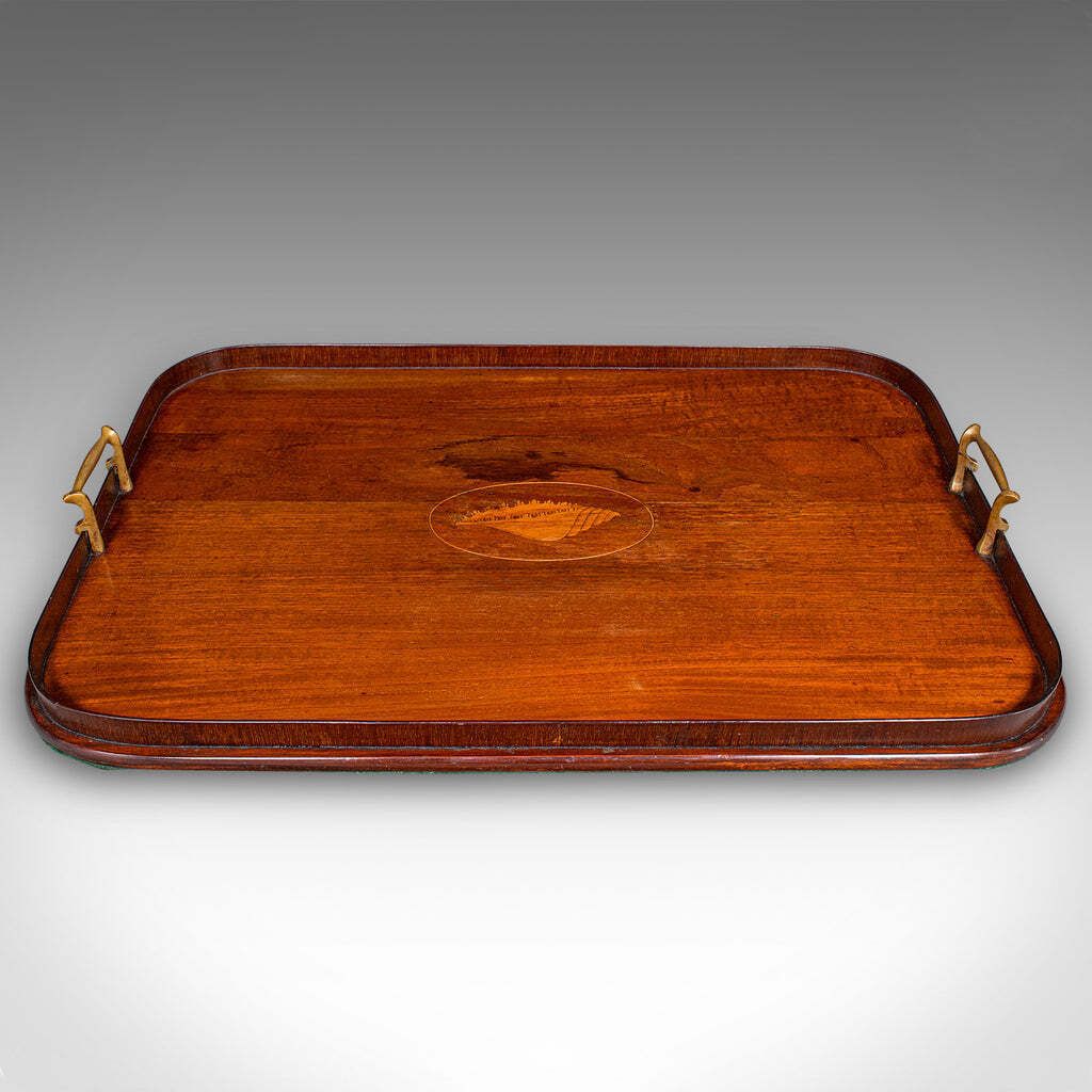 Antique Serving Platter, English Afternoon Tea Tray, Georgian Revival, Edwardian photo for sale