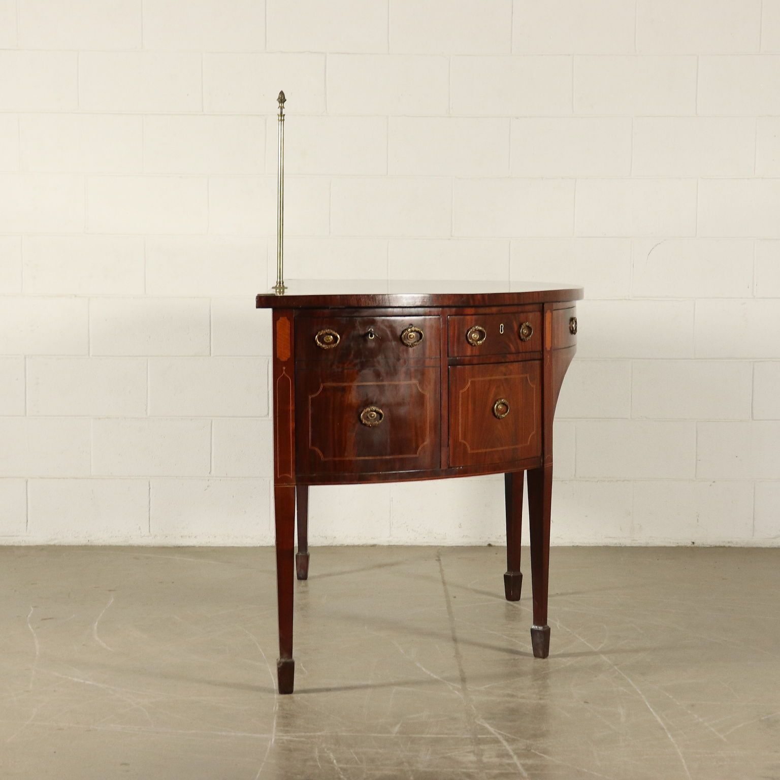 photo buy English George III Sideboard Mahogany Maple Ebony Bro Brass About 1790