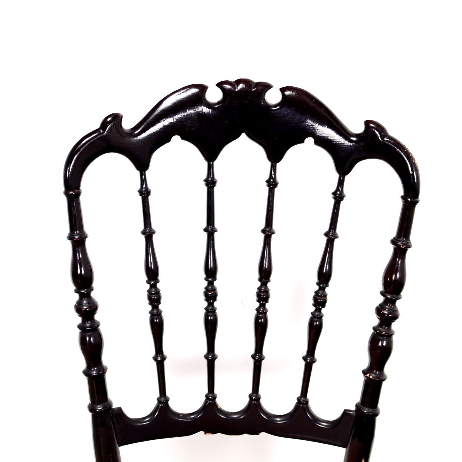Vintage Chairs Wood Foam Velvet Design Italy 1950s 1960s photo for sale