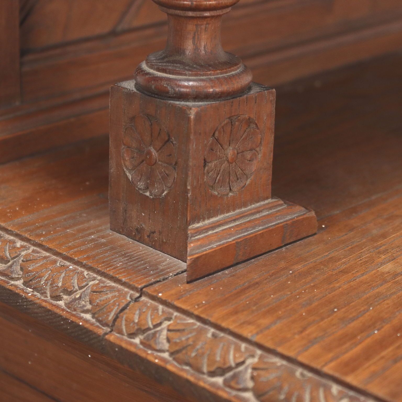 Furniture Showcase Art Nouveau Oak 2 Drawers Italy XX Century photo
