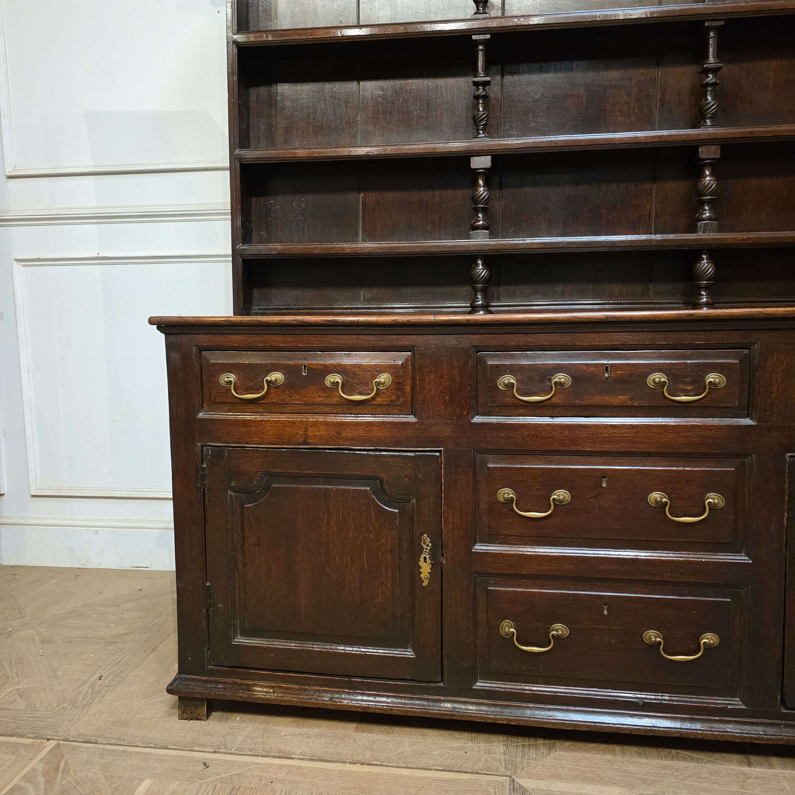 English Oak Farmhouse Dresser, 1700s photo furniture