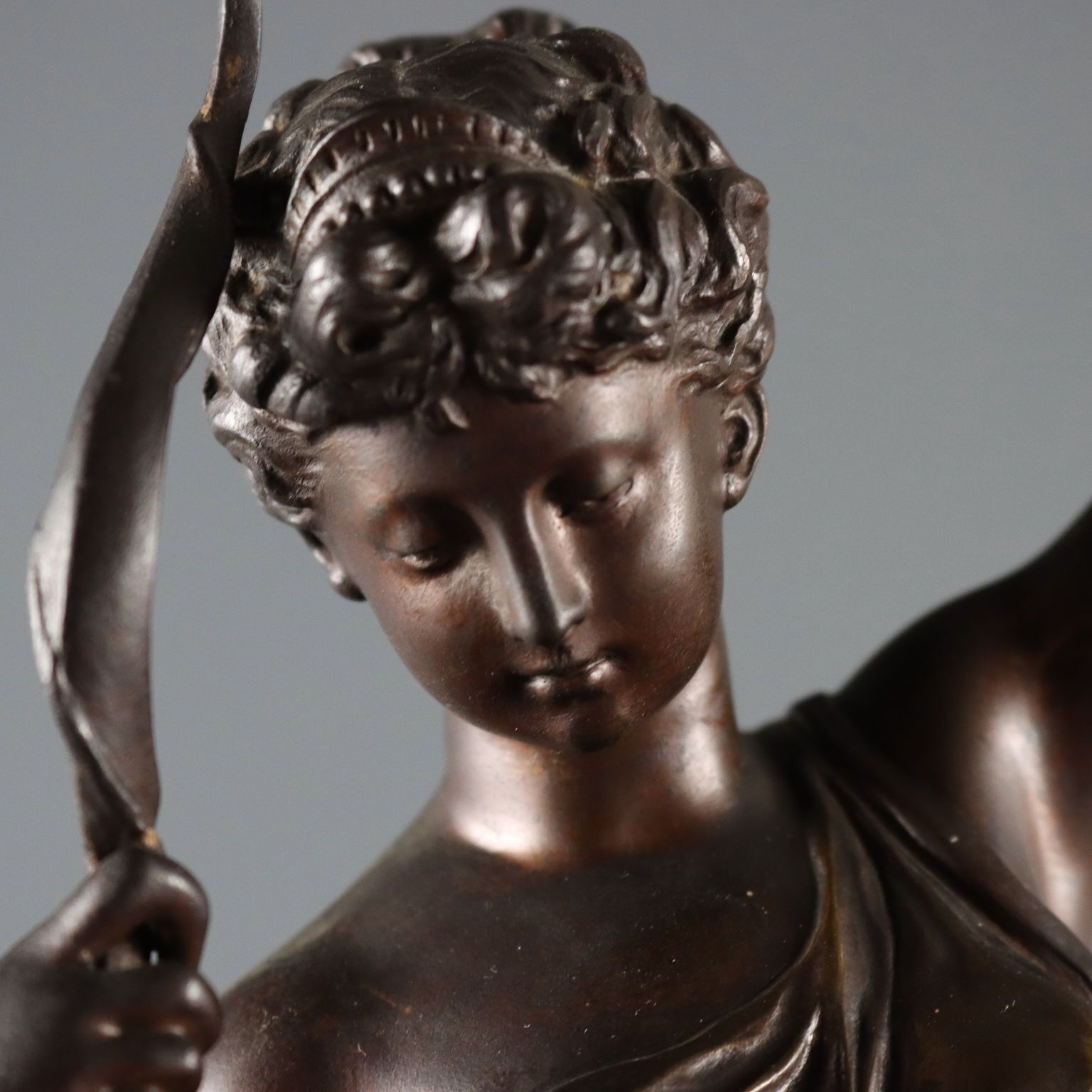 Modern Sculpture Venus And Love Signed M. Moreau XX Century photo for sale