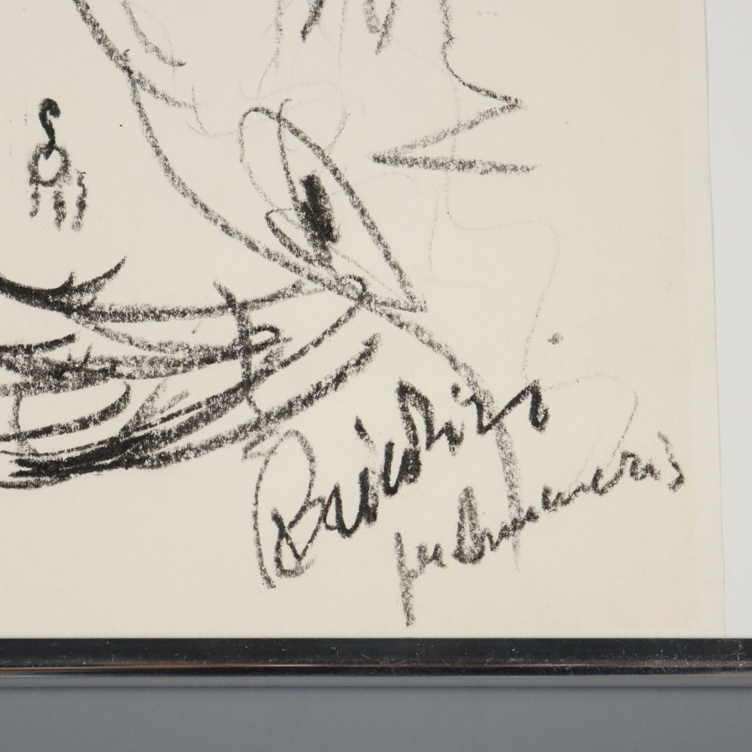Sketches For Aida Drawing Signed Remo Brindisi Italy 1974 photo vintage