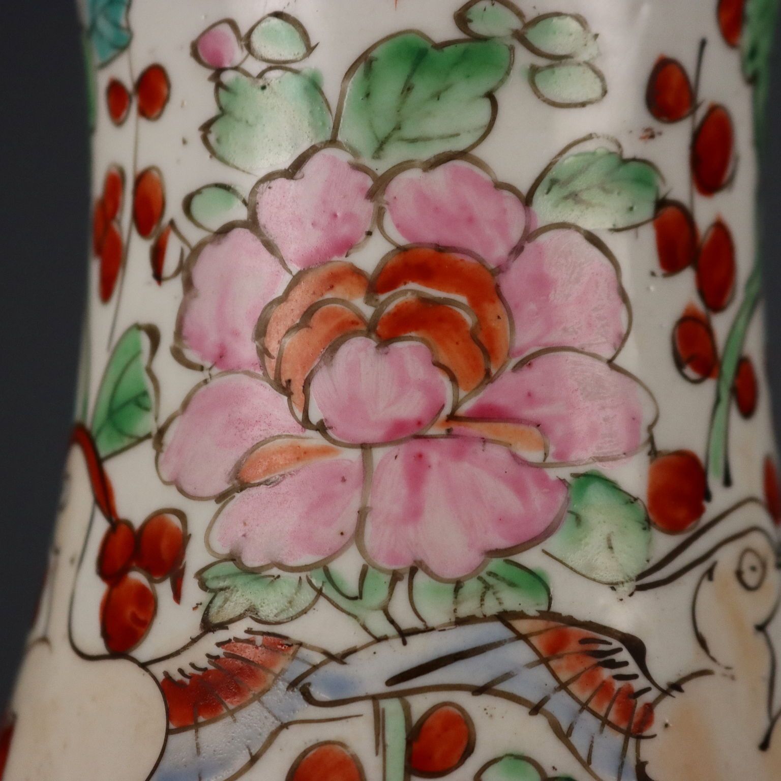 Antique Vases Porcelain Trumpet Shaped Japan Taisho 1910 1920 photo 730.0