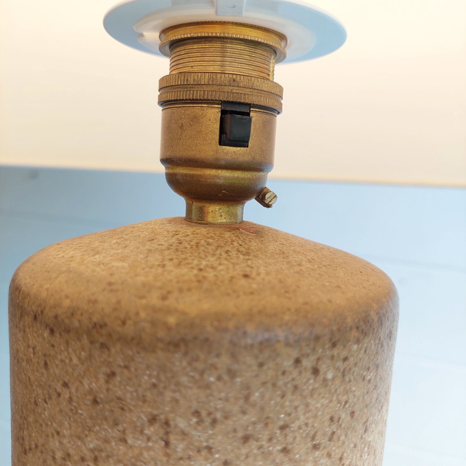 photo vinterior Mid Century Studio Pottery  Large Lamp Base Scandinavian Marianne Starck Stoneware  Style, 1960/70s