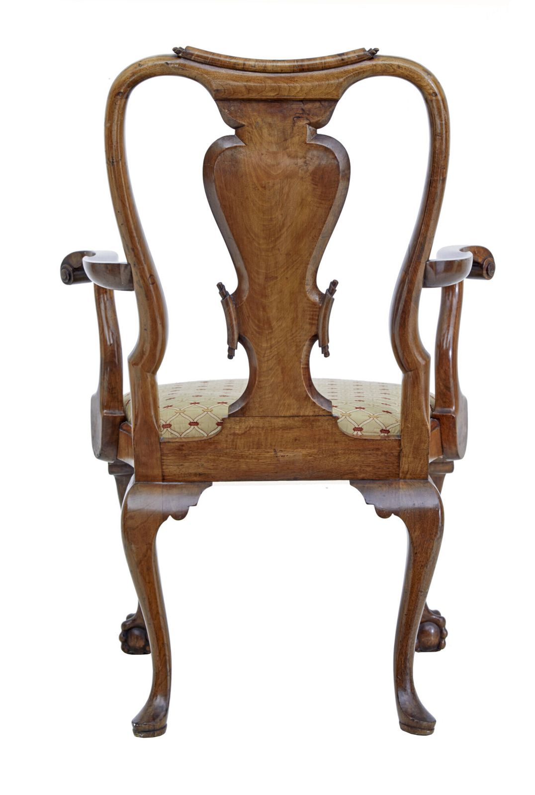 Set Of 8 Carved Queen Anne Style Walnut Dining Chairs By Spillman & Co photo buy