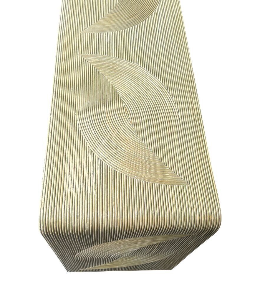 photo for sale An Italian 1970s Pencil Reed Bamboo, Two Doors, Cabinet By Vivai Del Sud