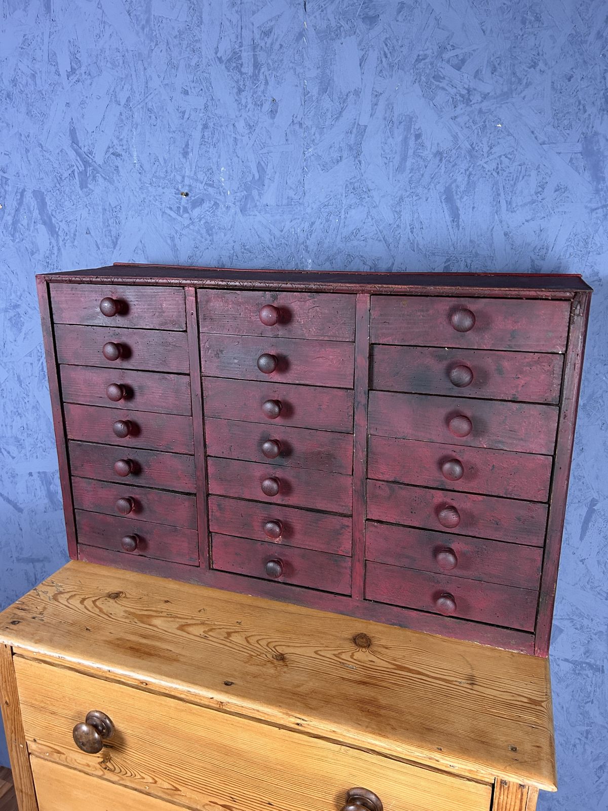 Vintage Bank Of Drawers photo for sale