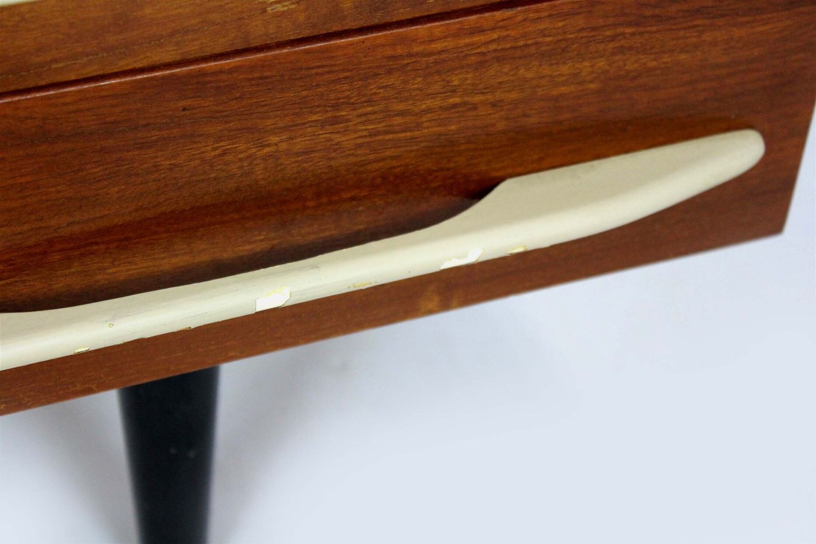 Modular Desk Set With White Glass Top By Mojmir Pozar, 1960s, Set Of 3 photo 1150.0