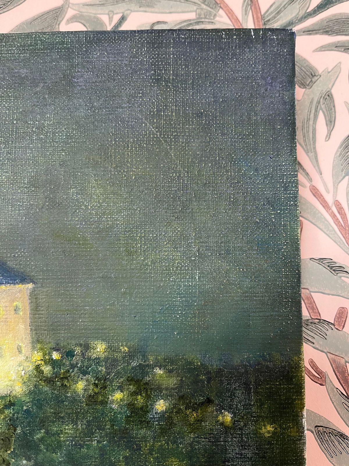 Skansen Kronan, 2001, Swedish Artist  B Jönner, Unframed Oil On Canvas photo Art