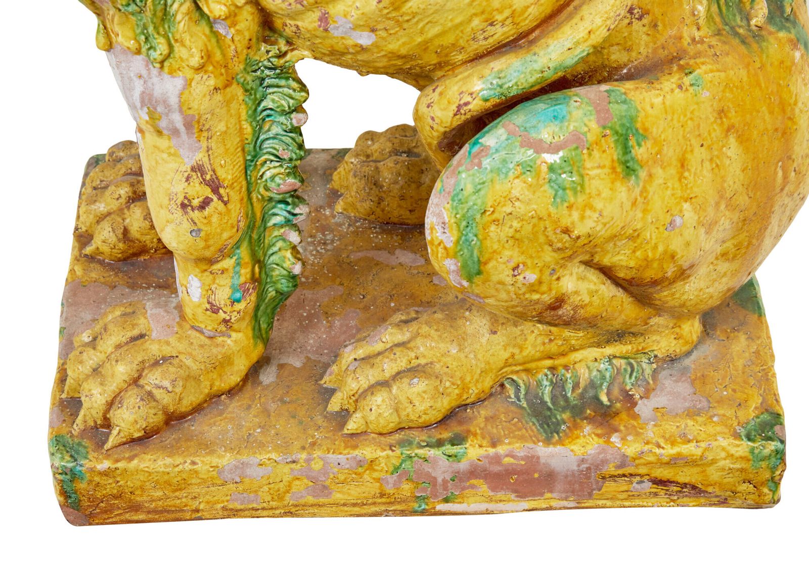 Pair Of Mid 20th Century Salt Glazed Decorative Dogs Of Fo photo 4015.0
