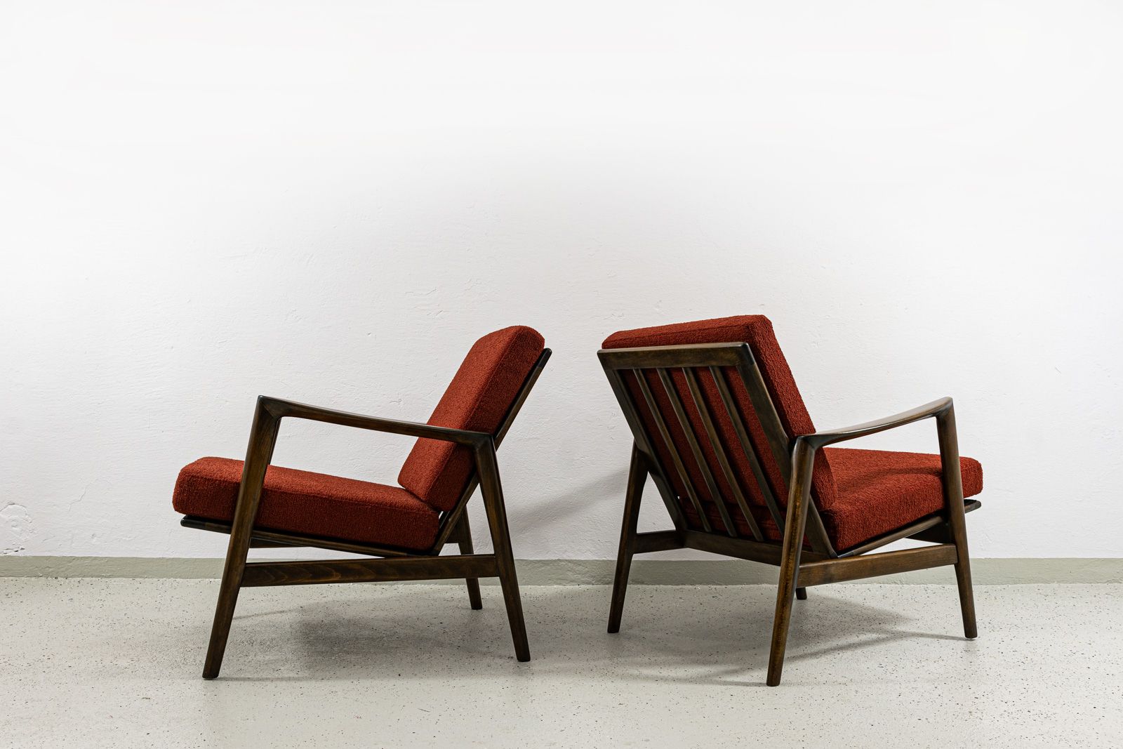 Pair Of Mid Century Armchairs Type 300 139, Poland, 1960s photo for sale