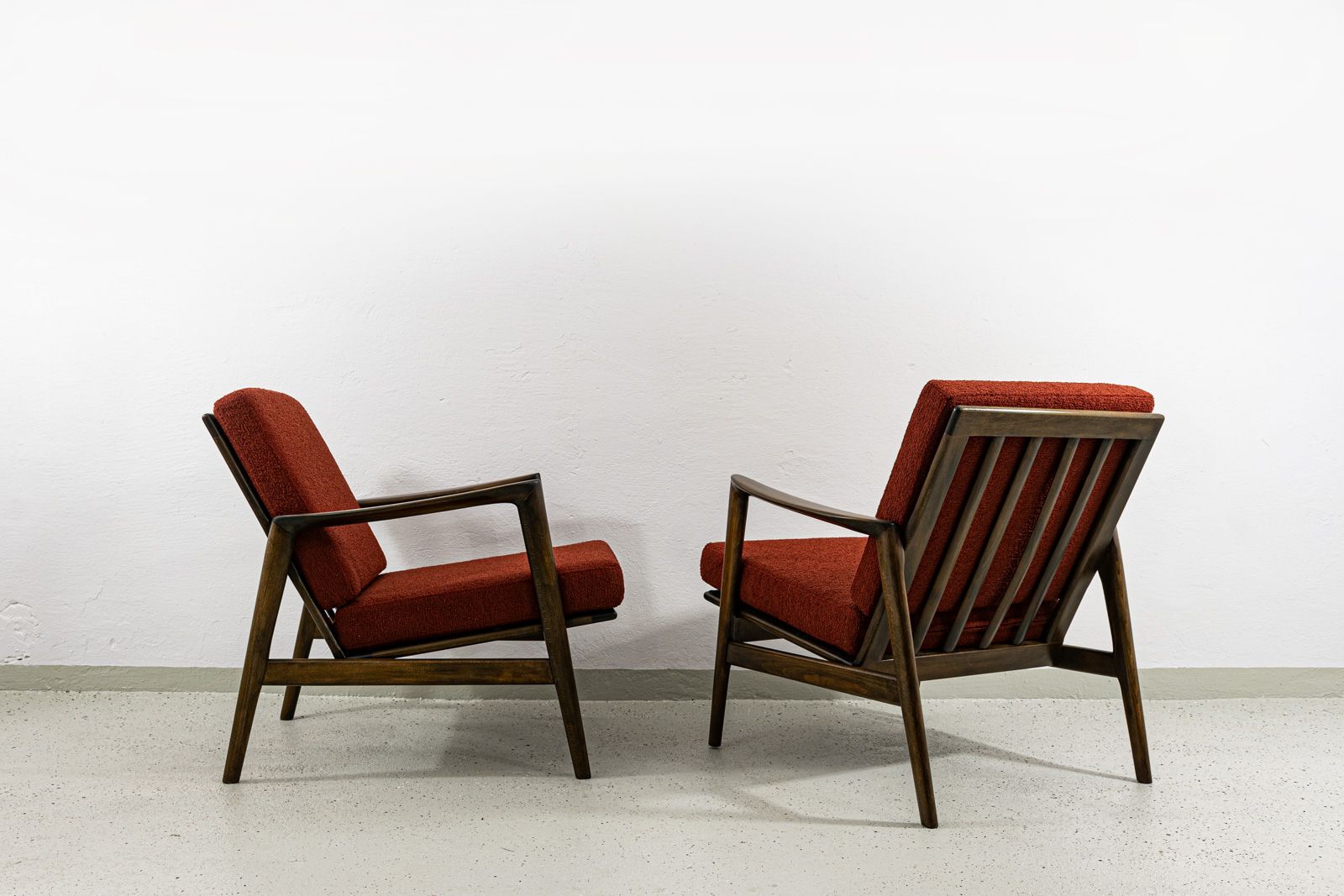 Pair Of Mid Century Armchairs Type 300 139, Poland, 1960s photo vintage