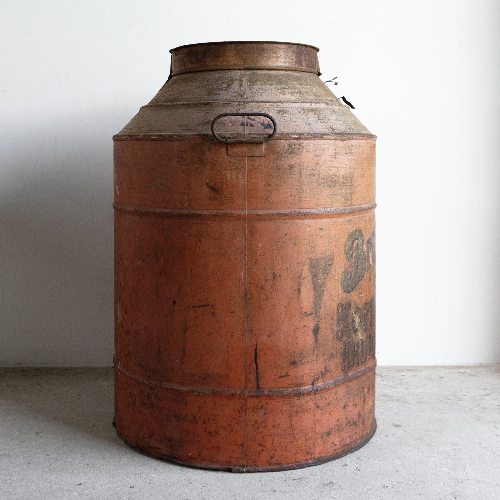 photo for sale Very Large Antique Toleware Tea/Coffee Canister In Original Paint, Dutch, 20th C