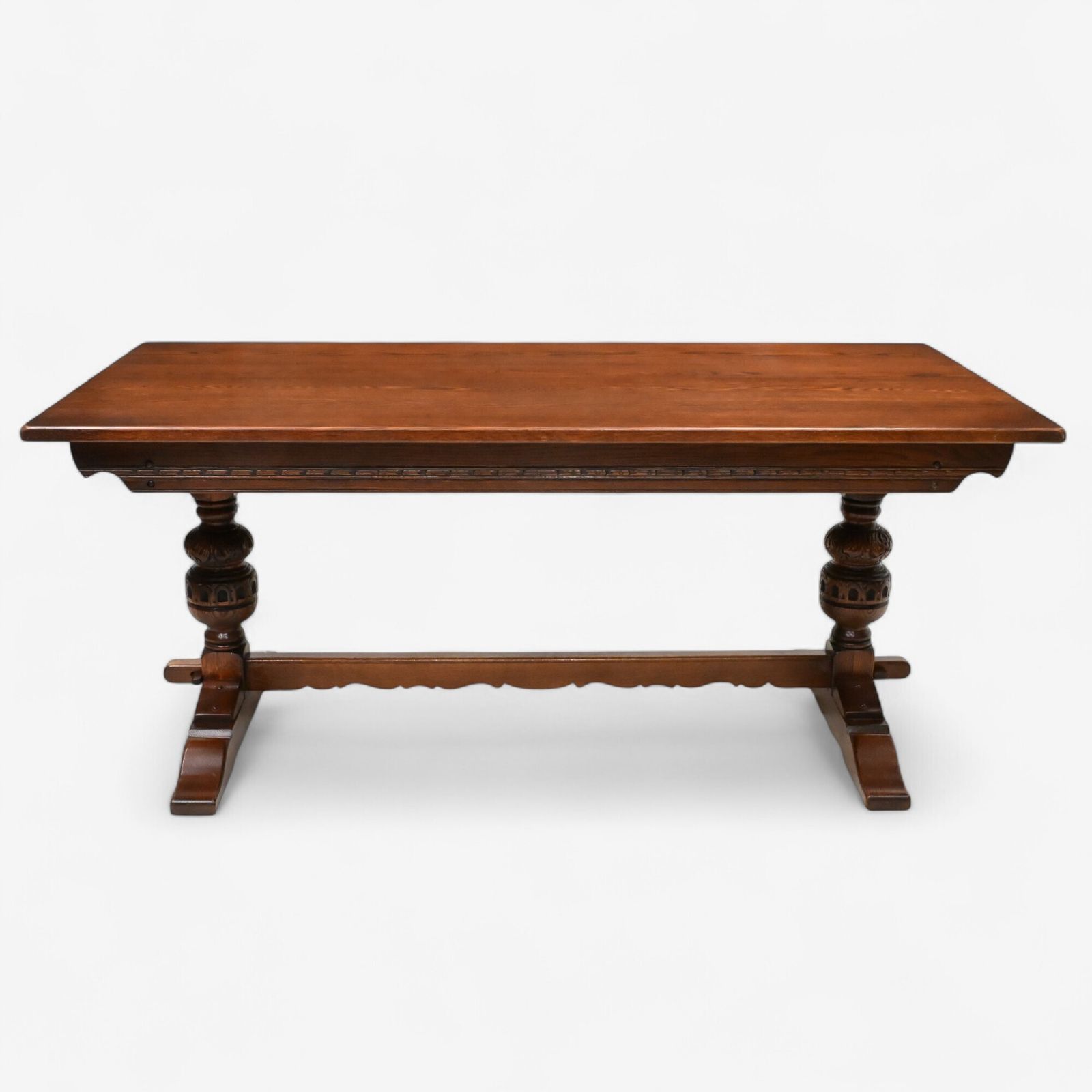 Old Charm Dining Table Solid Oak Large Seat Up To 8 Tudor Style Free Uk Delivery photo for sale