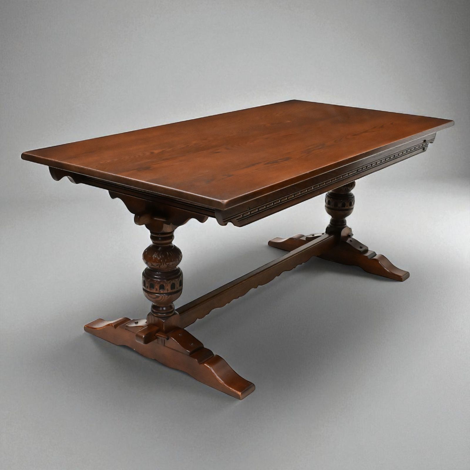 Old Charm Dining Table Solid Oak Large Seat Up To 8 Tudor Style Free Uk Delivery