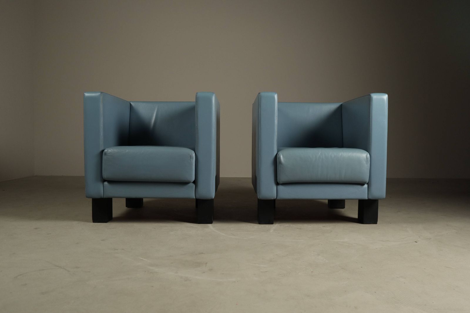 Pair Of “Moji” Armchairs By Shigeru Uchida For Poltrona Frau photo furniture