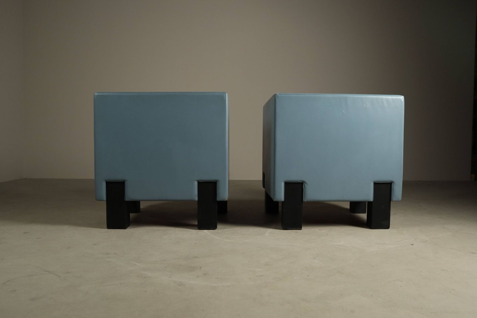 Pair Of “Moji” Armchairs By Shigeru Uchida For Poltrona Frau photo for sale