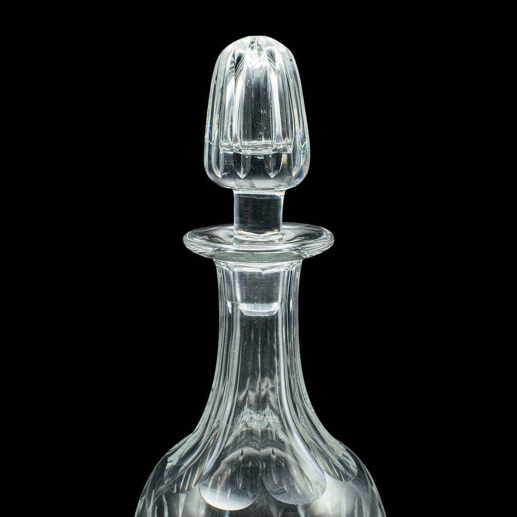Vintage Port Decanter, English, Cut Glass, Liqueur, Spirit Vessel, Circa 1950 photo buy
