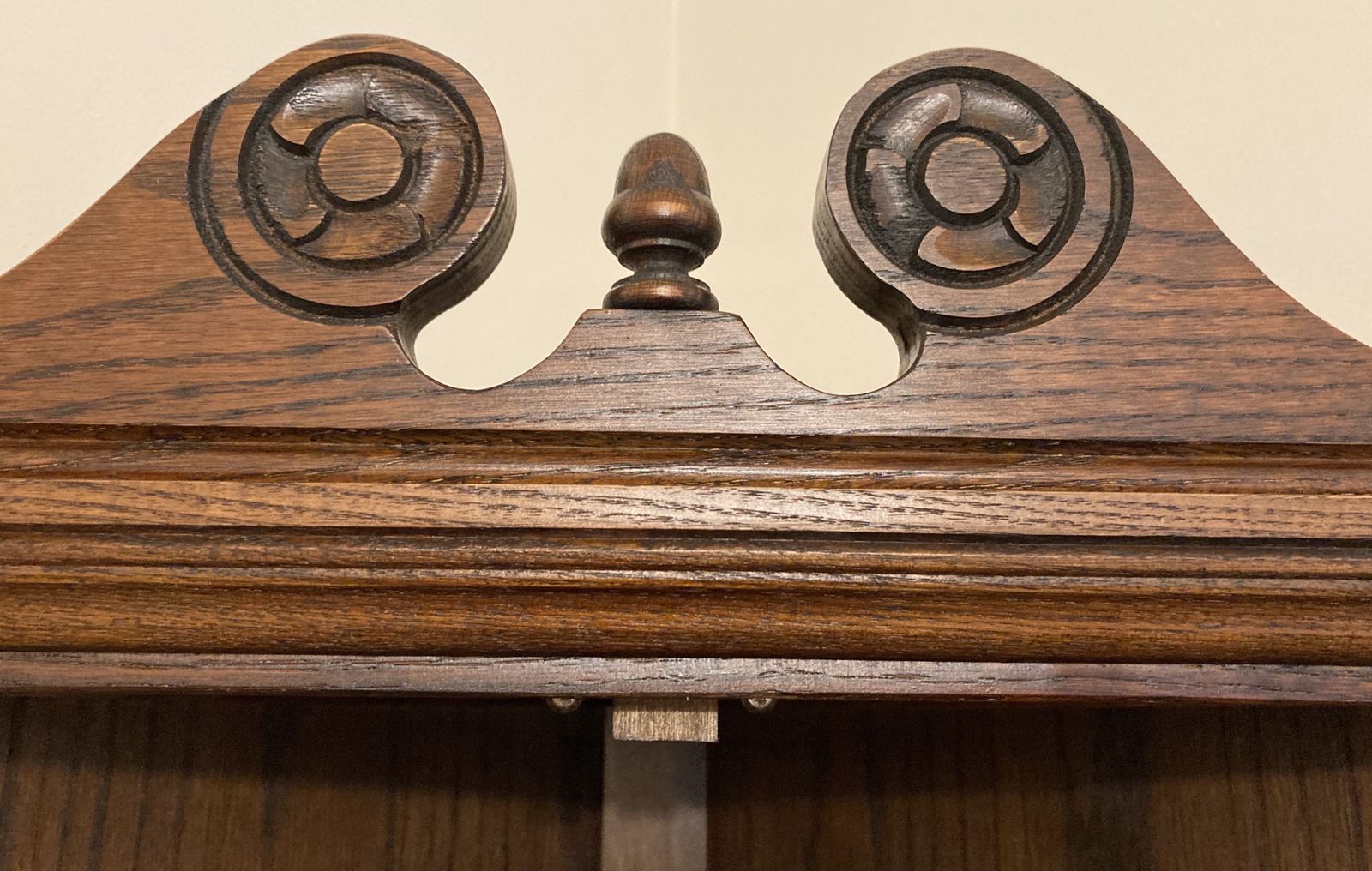 Wood Bros Old Charm Corner Hanging Display Cabinet In Oak 1914 photo vintage