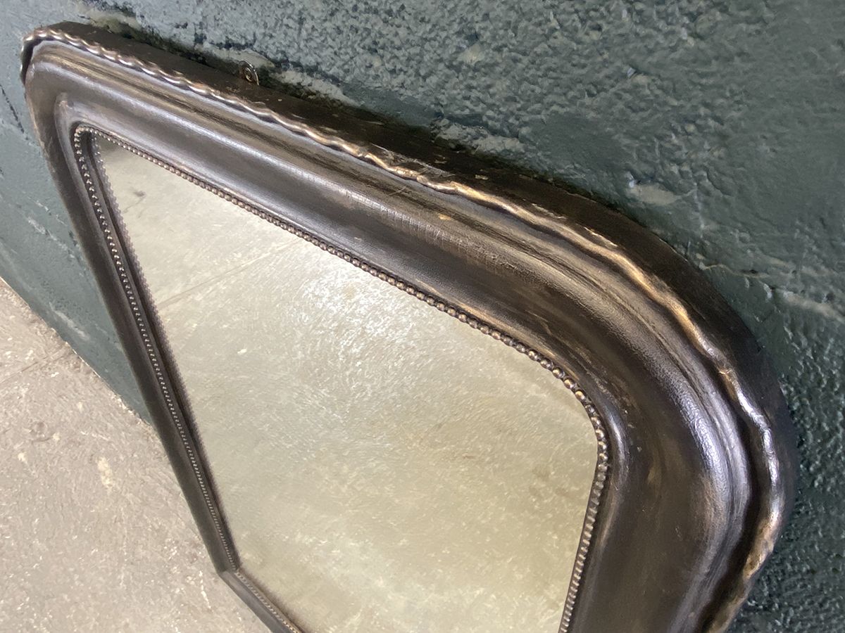 Bronzed French Antique Wall Or Overmantel Mirror photo vinterior