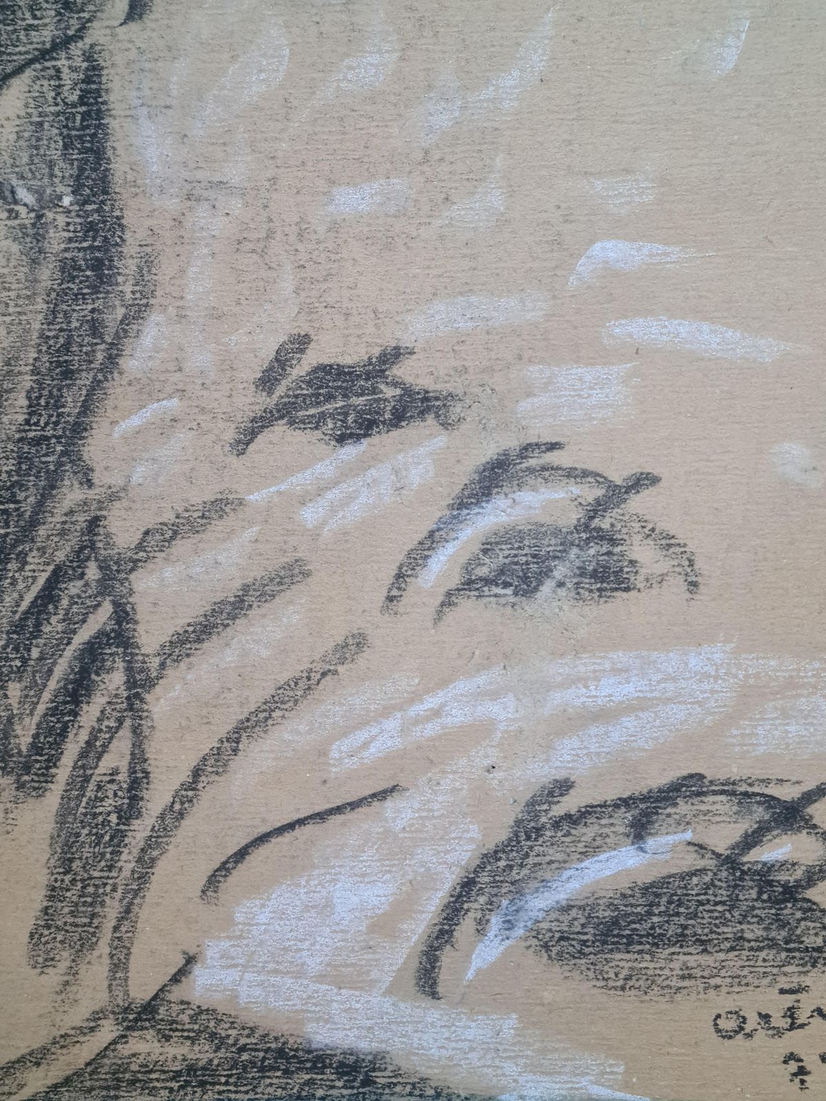 Jean Arènele Faucheur, French Post Impressionist Drawing Of A Farm Worker In The Fields, 1972 photo buy