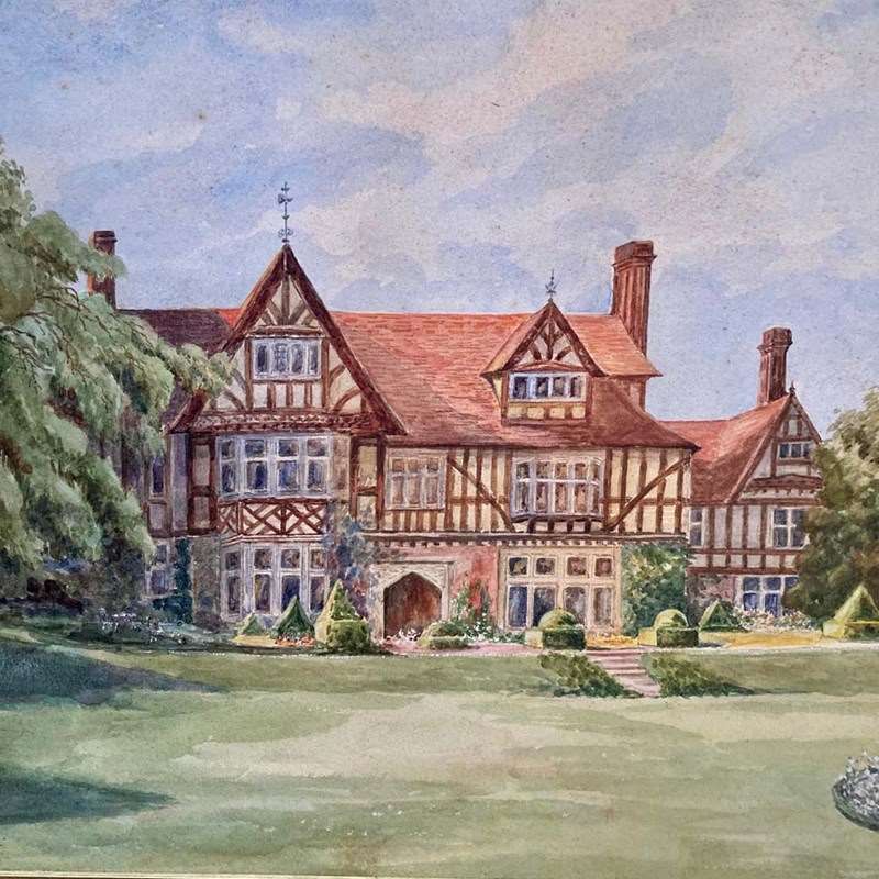 Edwardian House Watercolour   'The Holt'