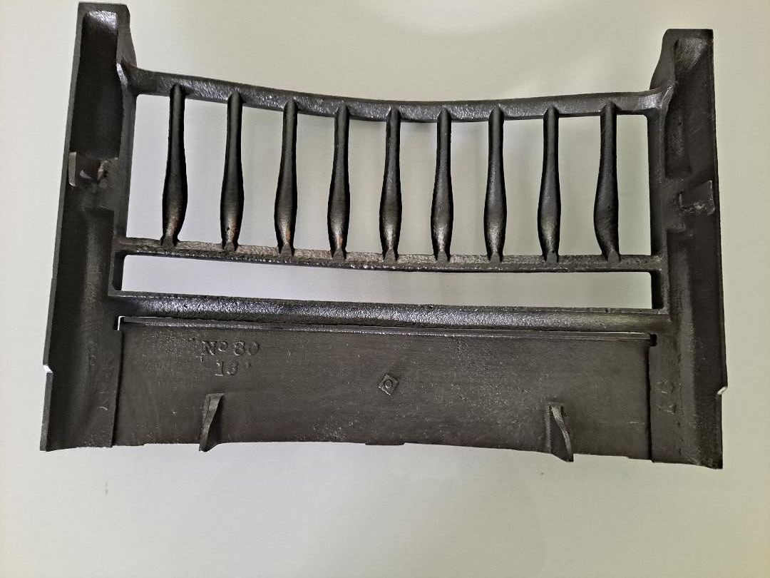 Original Hook On  Front Bars And Ashpan Cover For Victorian Cast Iron Fireplace photo vintage