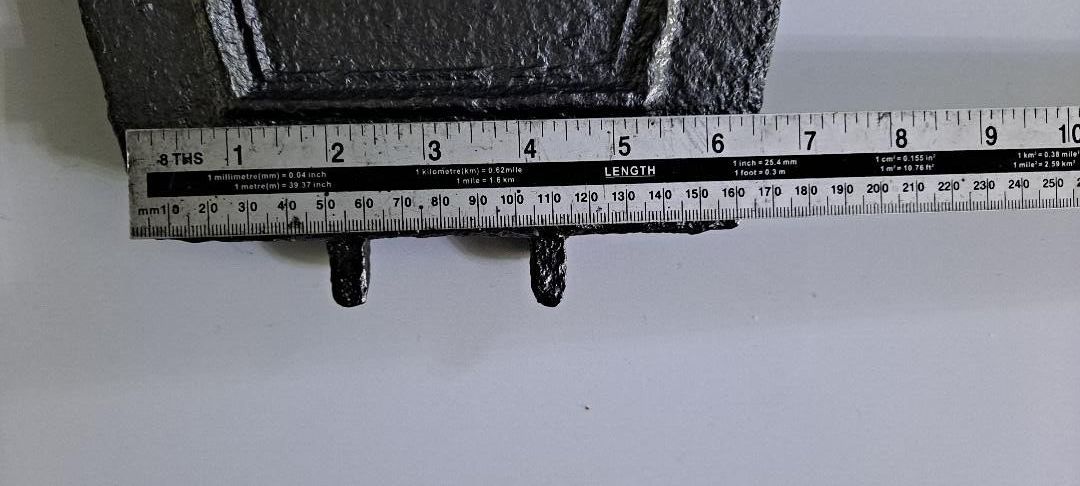 Extra Large Cast Iron Soot Flap Damper Plate Original Arched Damper  Item Dam006 photo buy