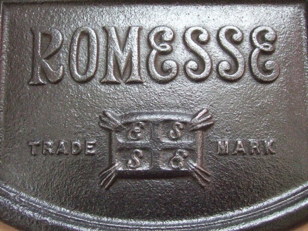 Vintage Romesse Cast Iron Pot Belly Stove Top Lid / Name Plate Damper photo furniture