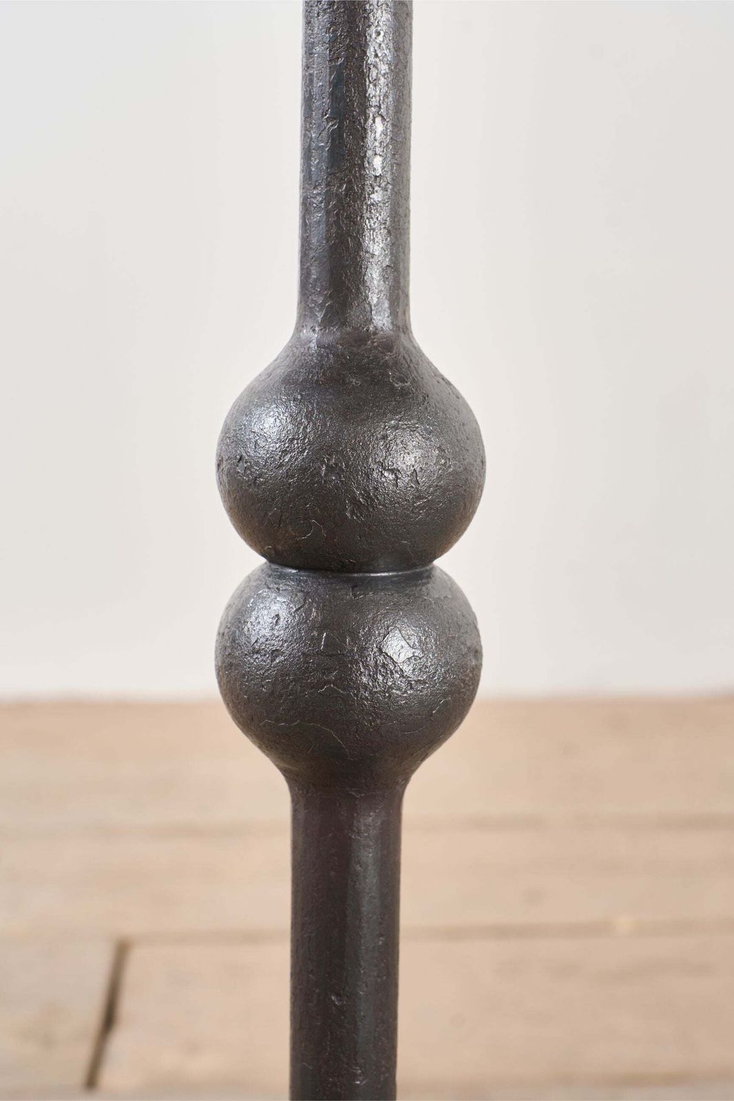 The 'Brokkr' Forged Steel Martini Table With Quartzite Top photo vinterior