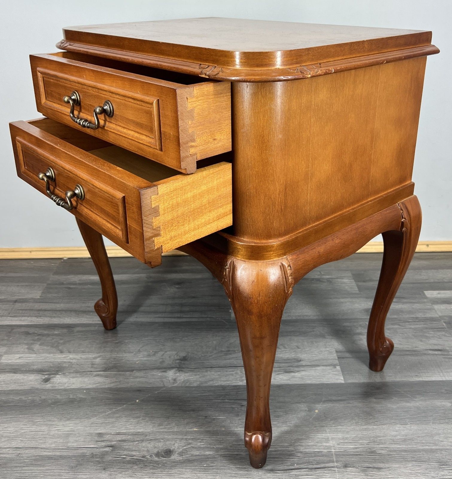 Pair Of Bedside Tables Vintage French Louis XVI Nightstands Cabinets Lot 4248 photo Furniture