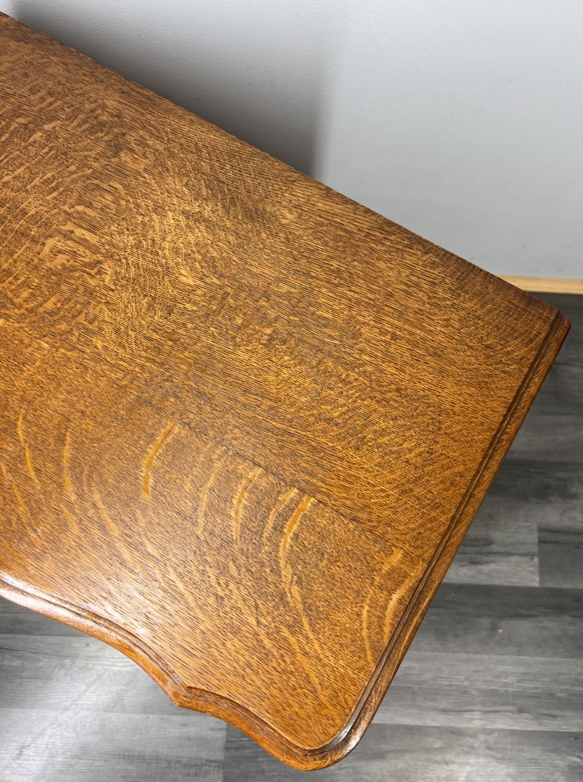 photo furniture Pair Of  Bedside Tables Vintage French Louis Oak Nightstands Cabinets Lot 4255