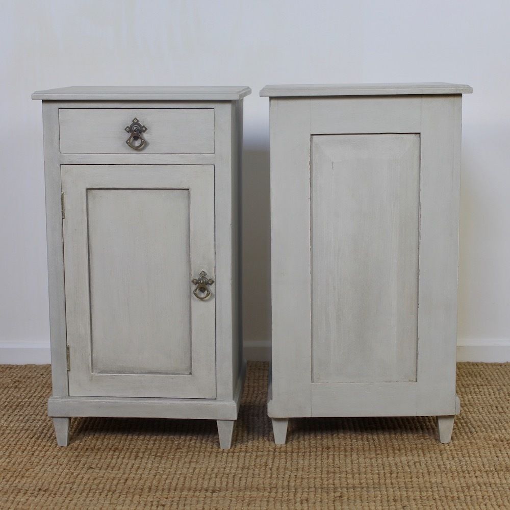 photo furniture Pair Of Continental Bedside Cabinets